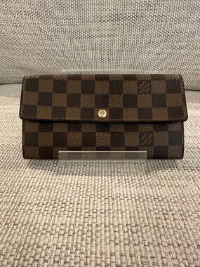 Louis Vuitton Damier Ebene Sarah Wallet